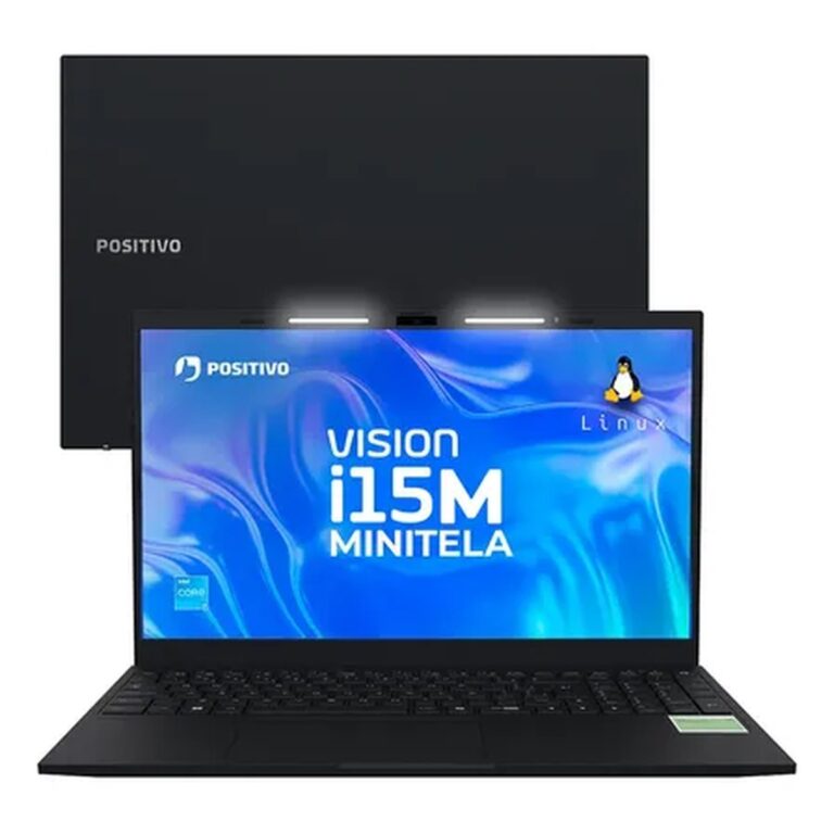 Notebook Positivo Vision I15m Intel Core 3 N300 8gb 256gb Ssd Wi-fi 6 Linux – Tela 15,6 Full Hd Ips Antirreflexo  Minitela – Permite Upgrade De Memória Ram E Ssd  Preto