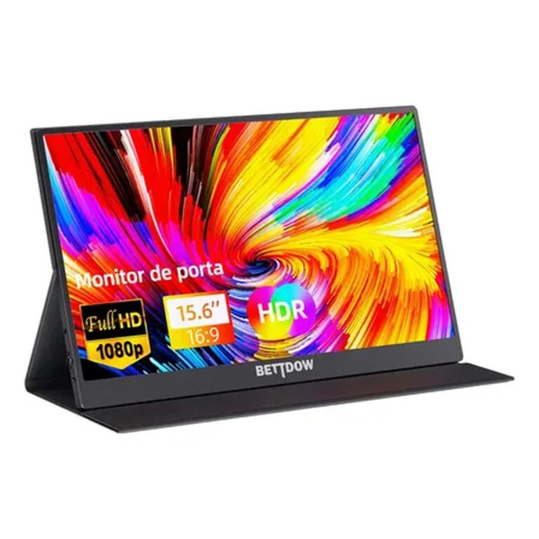 Monitor Portátil Gamer Bettdow 15.6” Full Hd 60hz Ips Compatível 4k Preto 127/220v