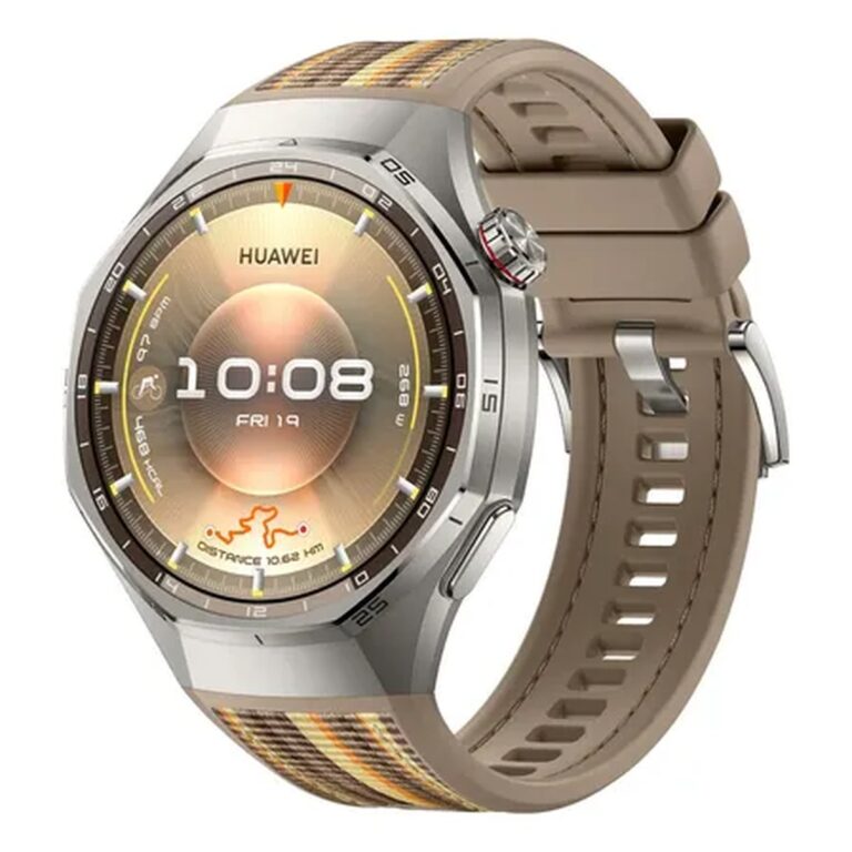 Huawei Watch Gt 6 Gt6 Pro Tela De 1.47  Com Pulseira De Fluoroelastómero Cor Marrom Y Caixa Color Cinza Titânio