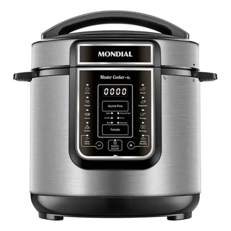 Panela Elétrica De Pressão Pe-60-6l Digital 6l Mondial Preto/inox 127v 60 Hz
