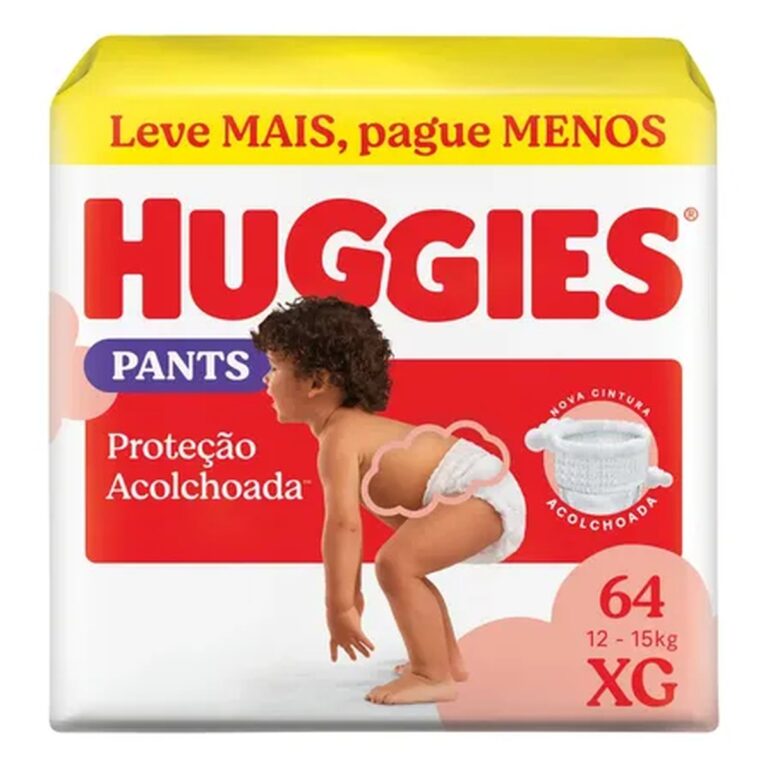 Huggies Fralda Pants Roupinha Proteção Acolchoada Xg – 64 Un Extra Grande (xg) Sem Gênero