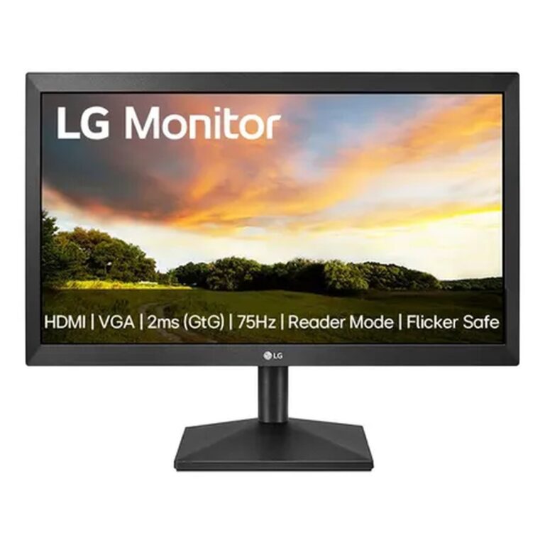 Monitor Pc LG 19.5” 20mk400h-b Led Hd Hdmi Vga (d-sub) 75hz 2ms(gtg) Ajuste De Inclinação Reader Mode Preto 127/220v