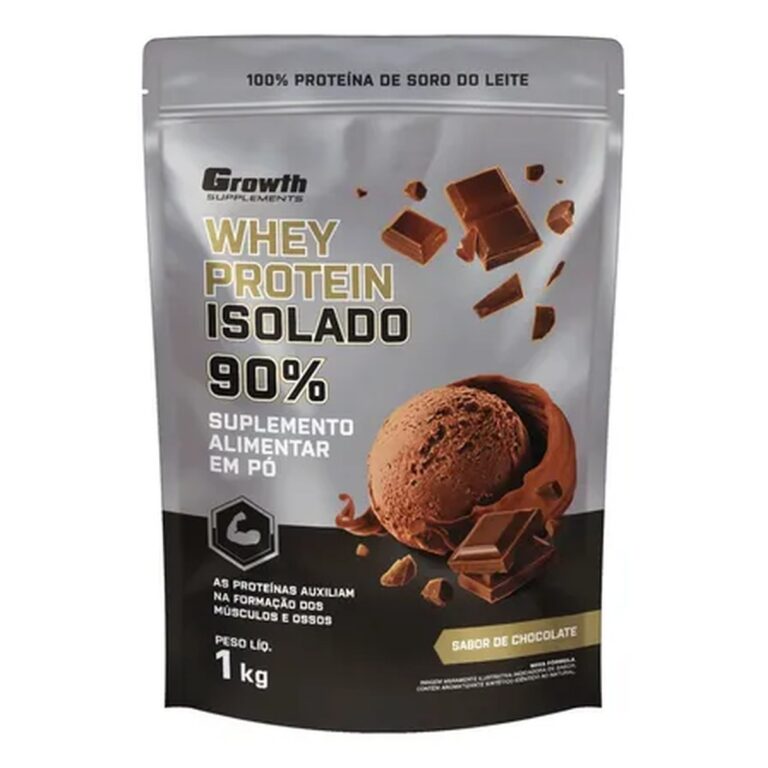 Whey Protein Isolado 1kg Growth Supplements – Chocolate