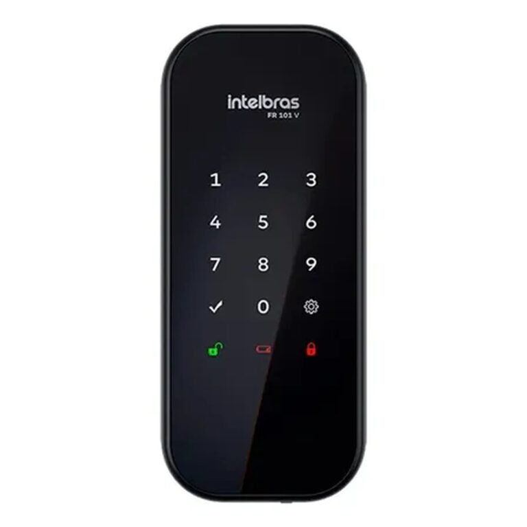 Fechadura Digital De Sobrepor Fr 101 V Preta Intelbras Preto