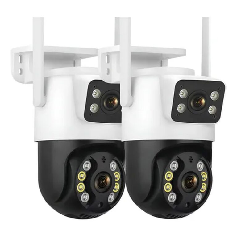 Kit 2 Camera Segurança A31 Icsee Prova D’agua Lente Dupla Cor Branco/preto Estary Shop