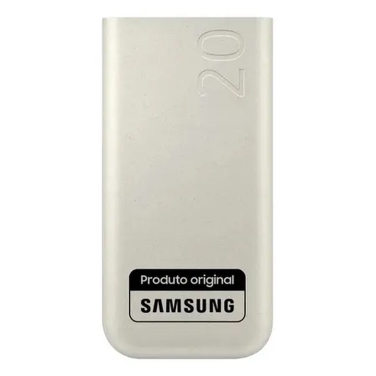 Bateria Samsung Carregador Portatil 3x Usb-c 20000mah Super Rapida 45w Bege