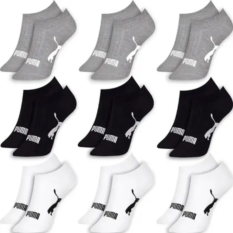 Kit 9 Pares Meias Puma Sapatilha Soquete Invisível Original