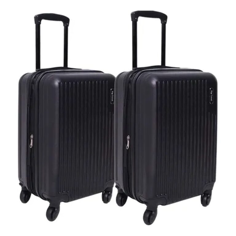 Kit Mala 10kg  Casal Viagem Giratória Anti-furto Abs Férias