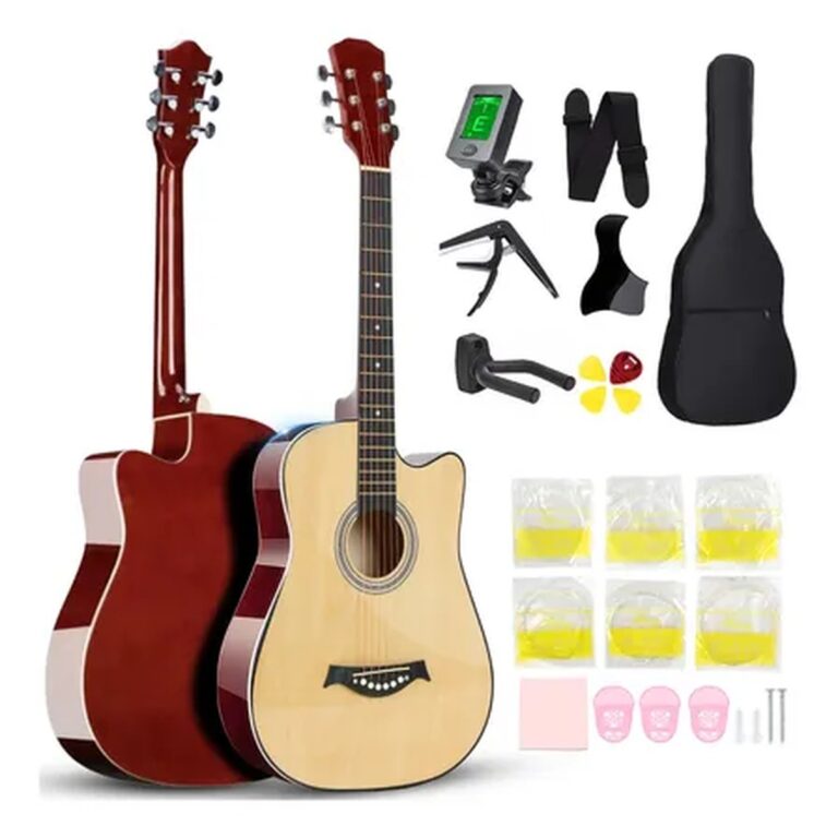 Kit 38in Violão Acústico Clássico Iniciante Afinador+estojo