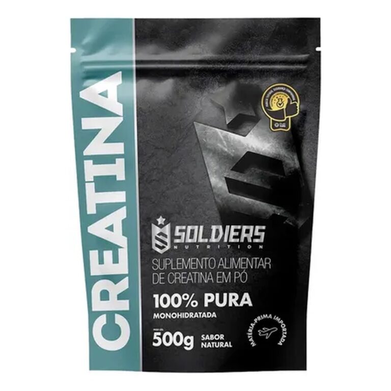 Creatina 500g Suplemento Monohidratada em pó 100% Pura – Soldiers Nutrition
