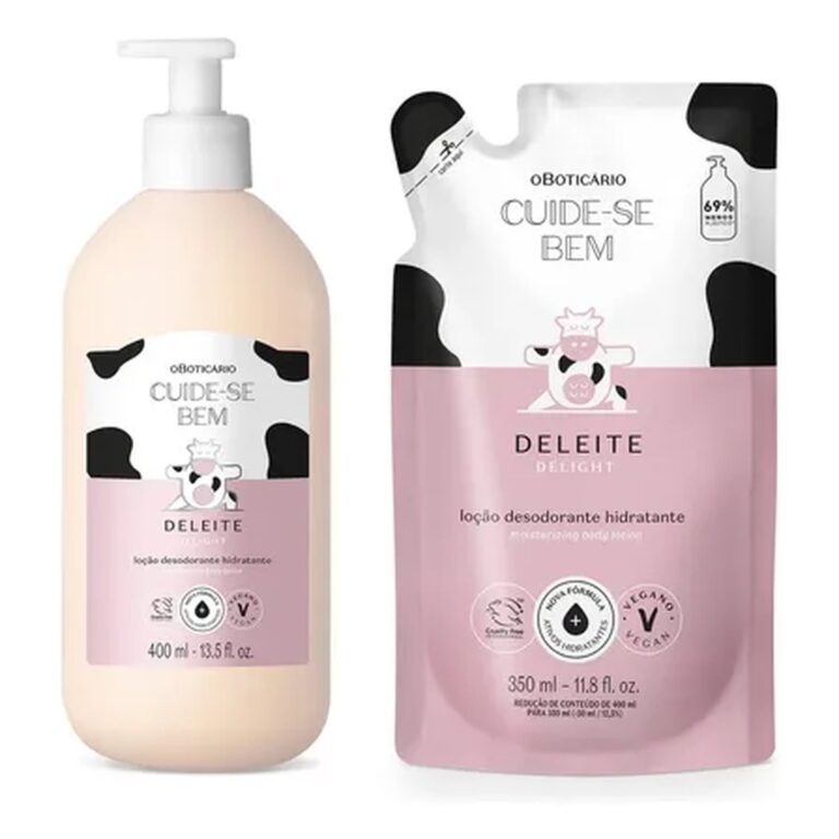 Combo Cuide-se Bem Deleite: Loção Corporal 400ml + Refil 350ml Neutra