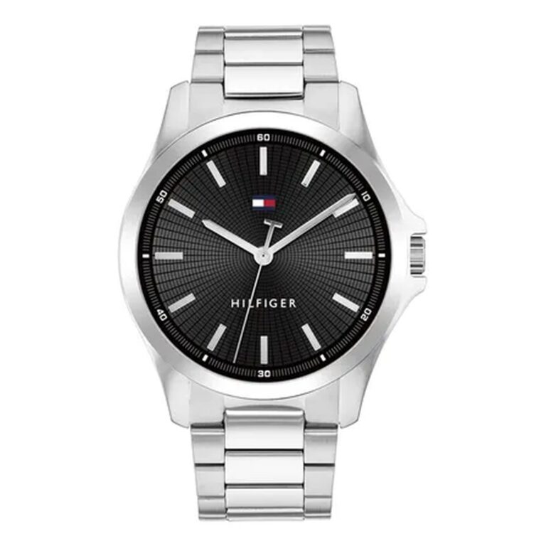 Relógio Tommy Hilfiger Masculino Aço Prateado 1710671 Prateado Preto