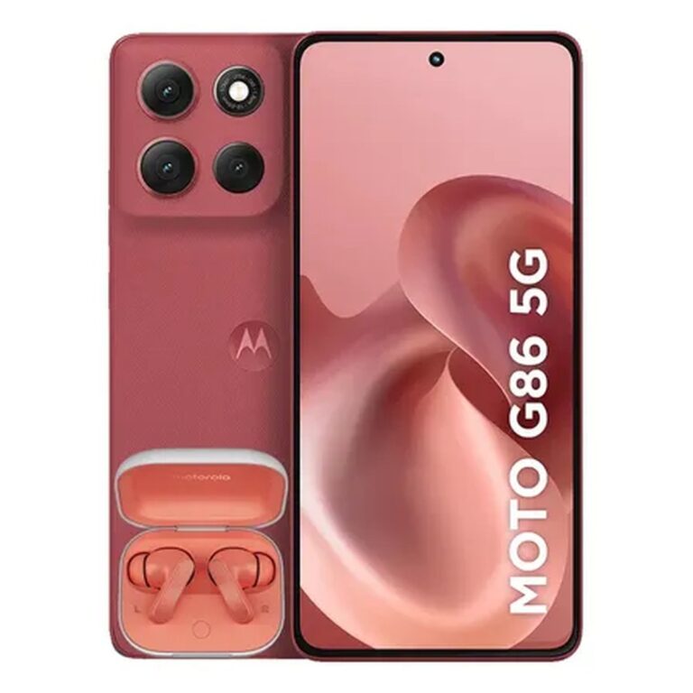 Smartphone Motorola Moto G86 5g + Moto Buds – 256gb 24gb (8gb Ram+16gb Ram Boost) Tela 1.5k Poled, 50mp Sony Camera Ois Moto Ai, Videos Em 4k, Ip68 + Ip69 – Vermelho