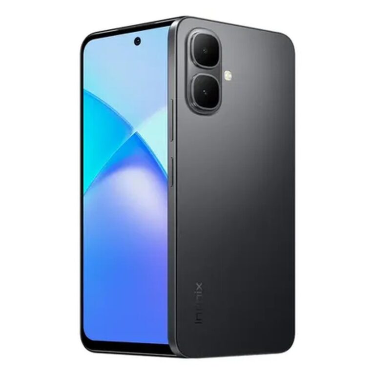 Smartphone Infinix Smart 10 4GB RAM 256GB SSD Câmera 8MP + IA, Tela 6.67 HD+ 120Hz, Bateria 5000mAh, Processador T7250, Android 15 Go, Dual Chip – Preto