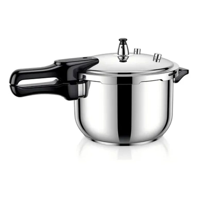 Panela De Pressão Inox 5 Litros Fundo Triplo Cor Prateado Prateado