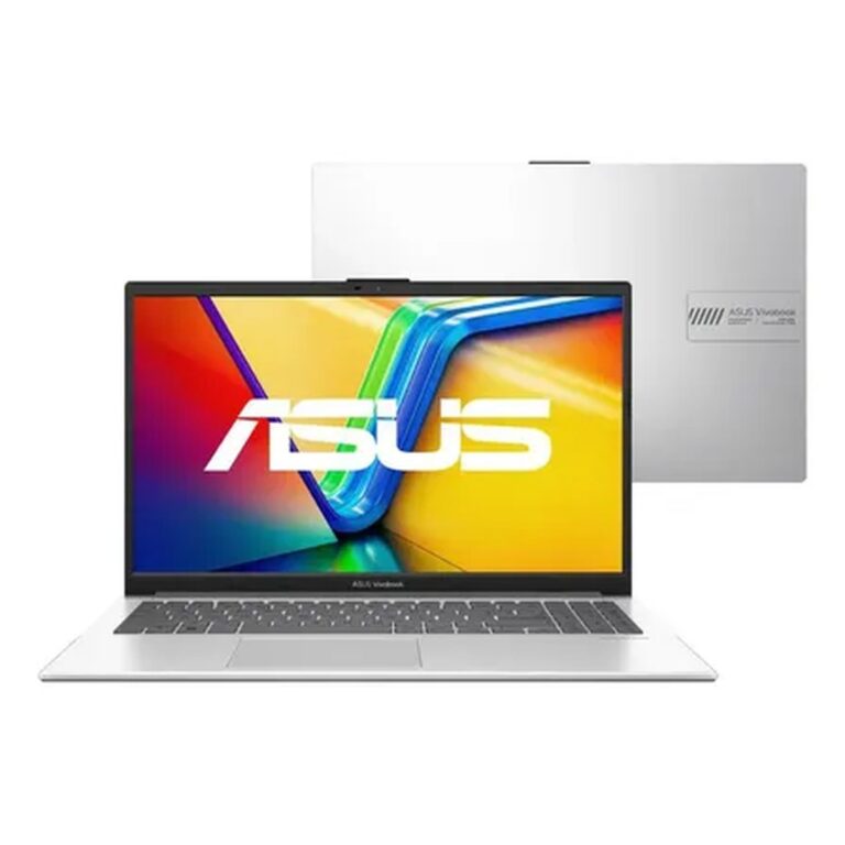 Notebook ASUS Vivobook Go 15, Intel Core i3 N305, 8GB RAM, 512GB SSD, Windows 11 Home, Tela NanoEdge 15,6″ FHD, Cool Silver – E1504GA-NJ435W