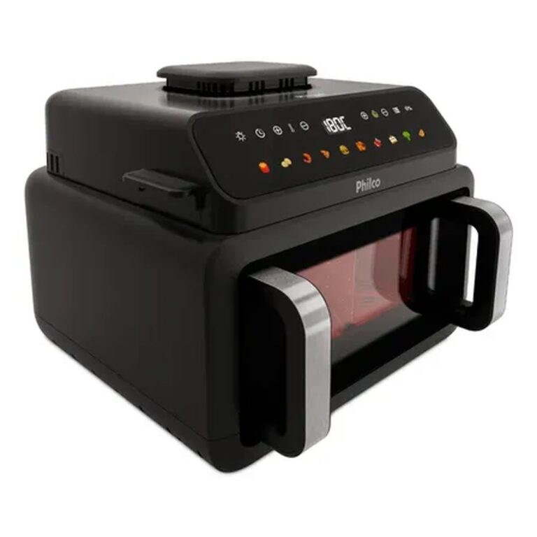Fritadeira Air Fryer Philco Paf11c Preto Com Acabamento Em Inox
