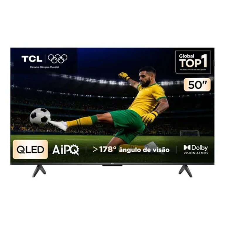Smart Tv Tcl 50 Polegadas Qled 4k P7k Wifi Bluetooth Google Tv Hdr10+ Dolby Atmos Dolby Vision 50p7k