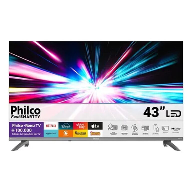 Smart Tv 43” Philco Full Hd Roku Tv Hdr10 Dolby P43cra
